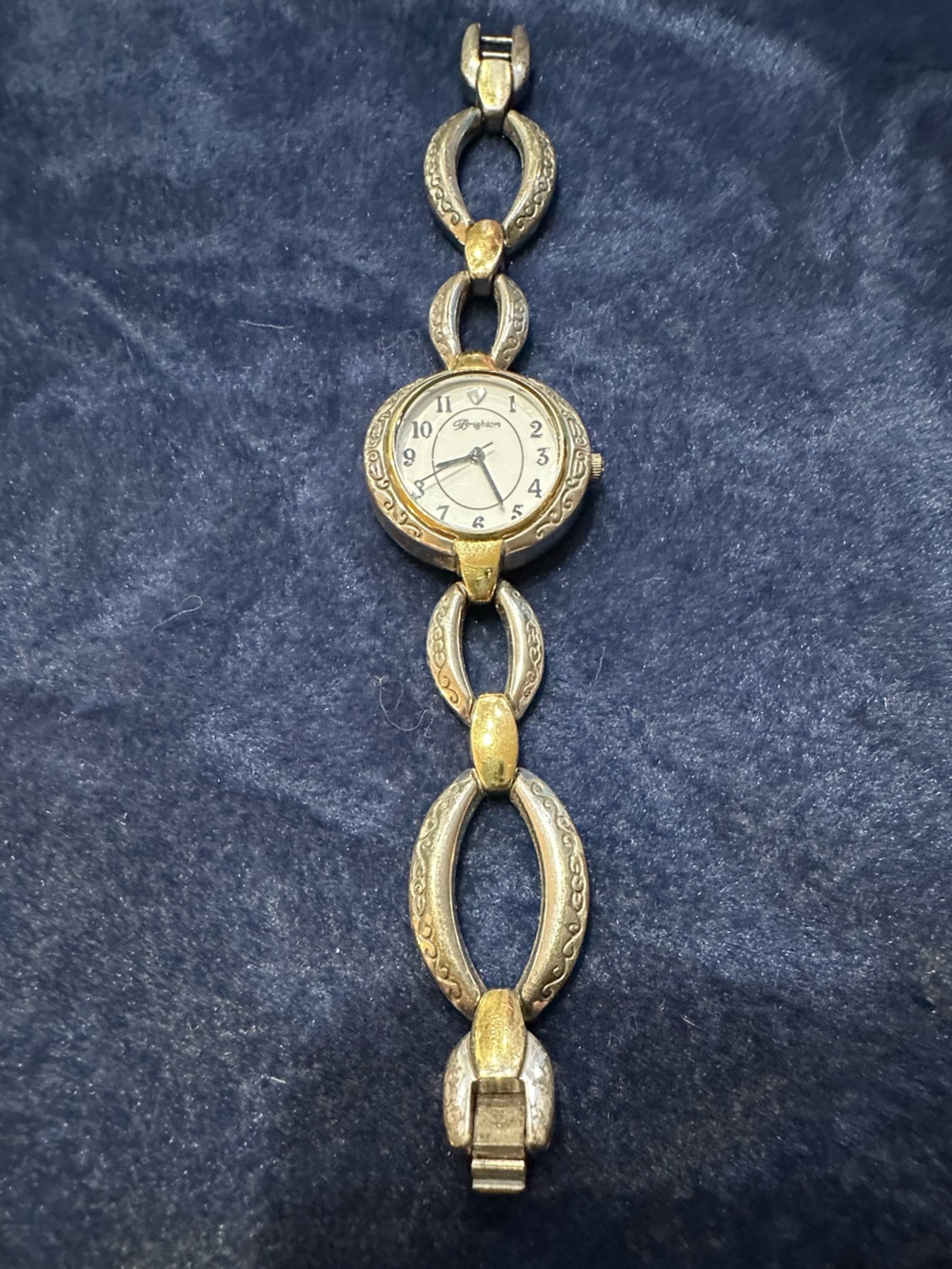 Brighton Two-Tone Gold and Silver Link Bracelet Watch